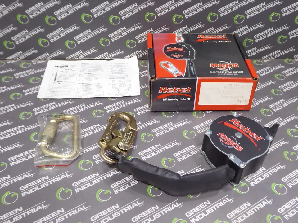 NUEVO Dispositivo de protección contra caídas Rebel 3101116 Protecta 6' línea de vida autorretráctil Foto 1 de 4