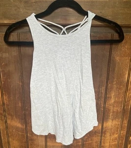 Ivivva Heather Gray Tank with super cute detailing on the back, Size 10, GUC - Picture 1 of 4