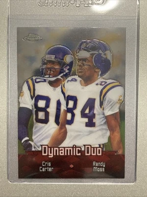 2000 Topps Chrome Dynamic Duo Randy Moss/Chris Carter #TC2  Minnesota Vikings - Image 1 of 4