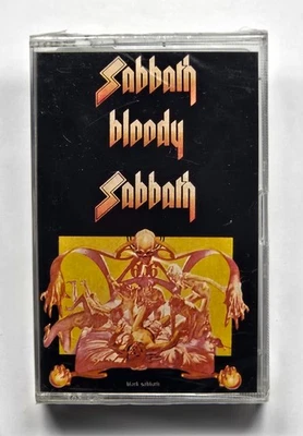 vintage 1980's SEALED cassette: BLACK SABBATH Sabbath Bloody Sabbath : NEMS 3209 Foto 1 de 4