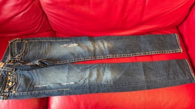 True Religions womens blue jeans size 6 uk 24 - Image 1 of 4