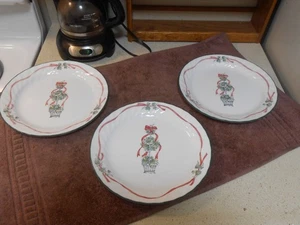 Corelle Callaway Holiday Mittagessen Teller 9" (3) SEHR SCHÖNES MUSTER FARBE & GLANZ! - Bild 1 von 5