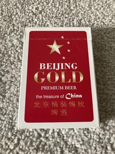 Pekín Oro Premium Cerveza El Tesoro de China Cartas de Poker - Imagen 1 de 3