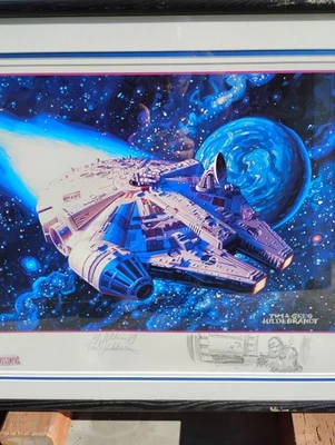 Star Wars Shadows Of The Empire Signed by Greg and Tim Hildebrandt 151/250 Art - Image 1 of 4