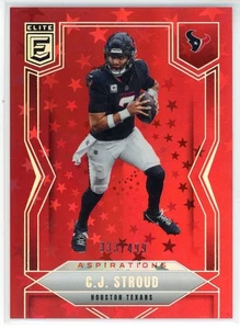 2025 Panini Donruss Elite C.J. Stroud #53  Aspirations Red  /499 - Picture 1 of 2