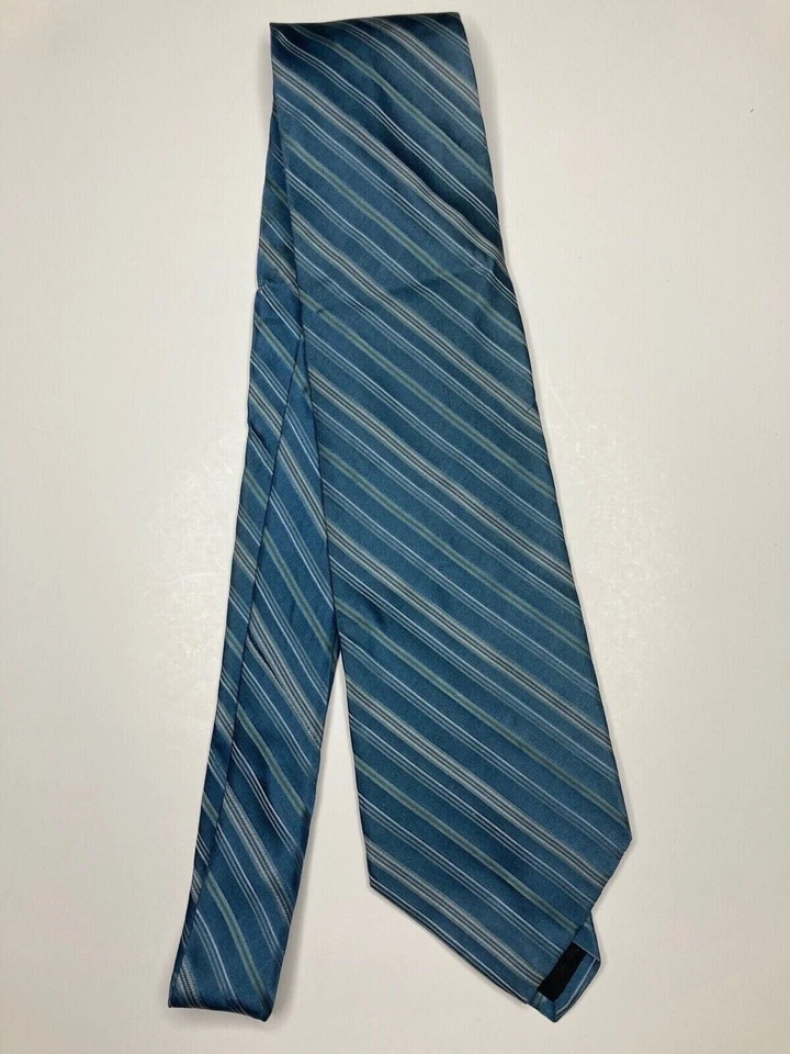 Murano Mens Formal Necktie 59.5"Lx3.75"W Blue / White Neck Tie - Image 1 of 4