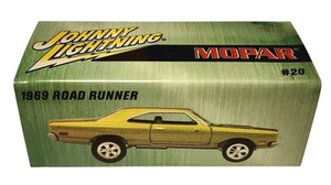 Johnny Lightning 1969 Plymouth Road Runner Mopar 1/64 Diecast Gold Car Tin #20 - Picture 1 of 8
