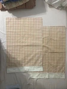Pair Laura Ashley Pink Ivory Green Plaid Standard Pillowcases - Picture 1 of 3