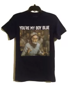 OLD SCHOOL "YOU ARE MY BOY, BLUE!! 100% COTTON NAVY BLUE T-Shirt SZ SMALL - Picture 1 of 4