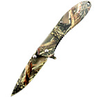 Hunt-down All Camo 7" Spring Assisted Folding Knife Stainless 3cr13 Steel