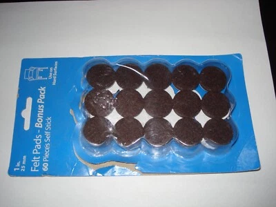 25Pcs  Felt Pads for Furniture Protectors Table Chair Lamps Self-adhesive  1" - Image 1 of 3