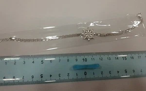 1 Bracelet Homme Argent 925 Gouvernail Zircon Marine Silver Bracelet - Picture 1 of 1