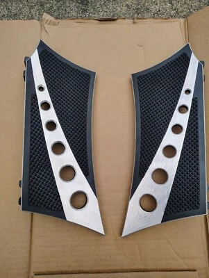 2015 + Harley Davidson Steet Road Glide Diamond Shape Chrome Floorboards 15 16  - Image 1 of 4