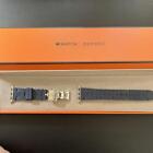 Hermes Cyrillic Navy Band Simple Tour for Apple Watch  41mm