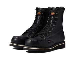 Thorogood American Heritage Midnight Series 8" Moc Toe Safety 804-6208 Black - Picture 1 of 7