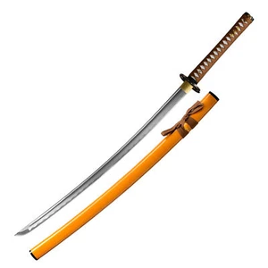 BATTLE READY FULL TANG JAPANESE TRAINING SAMURAI GAME SWORD CARBON STEEL KATANA - Picture 1 of 25