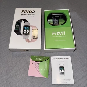FITVII FINO 2 Slim Fitness Tracker, Reloj Inteligente con Oxígeno en Sangre, Negro Dormir - Imagen 1 de 4