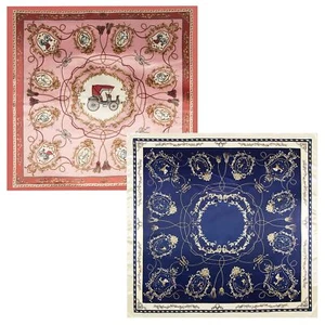 35'' Large Square Silk Head Scarf 2PCS Silk Feeling Scarf for Hair Wrapping a... - Picture 1 of 7