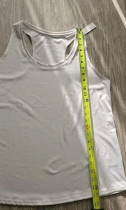 Athletic Works Women's White Round Neck Racer Back Large 12-14 NWT  - Picture 1 of 6