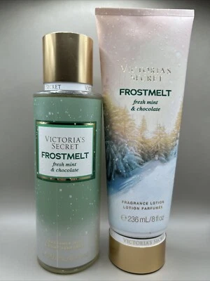 Victoria’s Secret FROSTMELT Juego de Niebla y Loción 8oz Fresco Menta y Chocolate NUEVO Foto 1 de 3