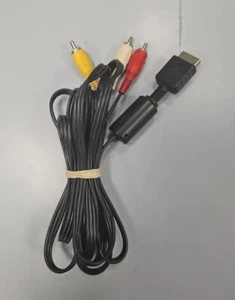 Authentic PLAYSTATION RCA AV Audio Video Cable Cord fo PS1 PS2 PS3 PS3 Slim - Picture 1 of 3