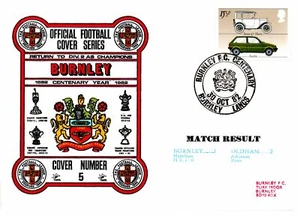FDC - Burnley v Oldham Athletic 30.10.1982 Centenary Year - Picture 1 of 1