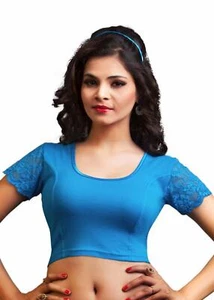 Saree Blouse Readymade Stitched Designer Sari Choli Wedding Indian PartyWear Top - Picture 1 of 23