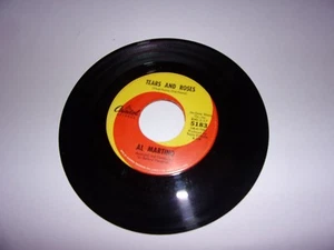 Al Martino: Tears And Roses / A Year Ago Tonight / 45 Rpm / 1964 / Pop Rock - Imagen 1 de 1