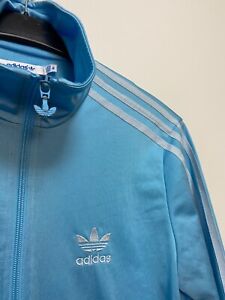Adidas Women's Blue Zip Tracksuit Jumper Size EU36 UK8