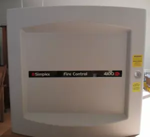 SIMPLEX FIRE SYSTEM 4100 ES CABINET SINGLE BAY SOLID DOOR NO LOCK 4100ES - Picture 1 of 9