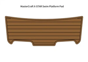 MasterCraft X-STAR Swim Platform Step Pad Boat EVA Foam Faux Teak Deck Floor Mat - Picture 1 of 22