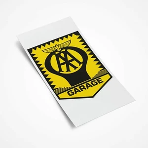 AA Garage Old Style Sticker Automobilia Classic Car Vintage Sign 200mm - Picture 1 of 1