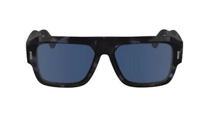 Gafas de sol unisex Calvin Klein para adultos CK24501S - azul habana con lente azul liso - Imagen 1 de 11