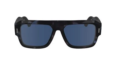 Gafas de sol unisex Calvin Klein para adultos CK24501S - azul habana con lente azul liso Foto 1 de 4