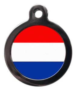 Pet ID tag Flag of the Netherlands Picture design - Picture 1 of 2
