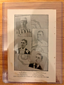 1897 Spalding PHILADELPHIA PHILLIES Nap Lajoie Leading Player Photo 5"x7"