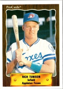 1990 CMC Rich Tunison #874 Appleton Foxes Baseball Card