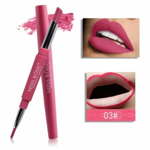 Miss Rose 2 in 1 Lipstick and Lip Liner Waterproof Pencil Matte Long Lasting - Picture 1 of 3