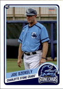 2014 Charlotte Stone Crabs Choice #27 Joe Szekely Paris Texas TX Baseball Card
