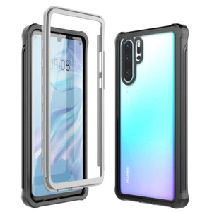 For Huawei P30 P30 Pro Full Body Shockproof Heavy Duty Armor 3 in 1 Case Cover - Picture 1 of 12