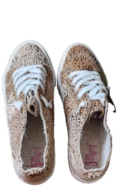 Zapatos Deportivos Informales Jellypop Korky Leopardo Piel de Poni Con Cordones Talla 10 NUEVO Foto 1 de 4