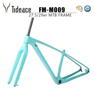 Cycling 29ER Celeste Carbon Mountain Bike Frame 12*142mm Thru axle + Fork OEM - Picture 1 of 3