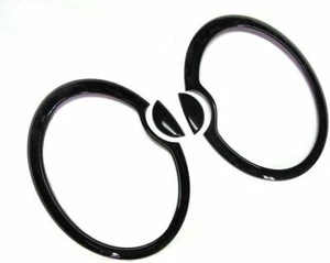 Gloss Black Head Light Trim Cover Set for Mini Cooper S R52 R53 01-06 - Picture 1 of 2