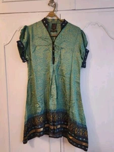 Elf Silk Kurti Tunic Top. MEDIUM. UK 12. Never Worn - Picture 1 of 5