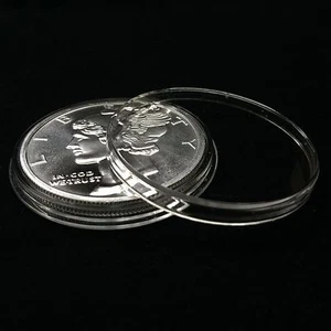 25 Airtite Holders Coin Capsules for 1 oz Silver Rounds, Direct Fit 39mm - Picture 1 of 3