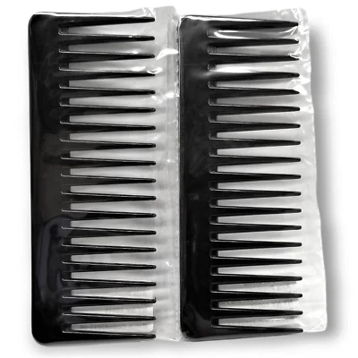 2-PACK - Heat-Resistant 19 Teeth Large Wide Tooth Detangling Comb - NEW, SEALED - Image 1 of 4