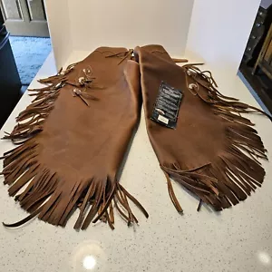 Weaver braunes Leder Größe Large Western Horse Reiten Chaps Hufschmied USA - Bild 1 von 15