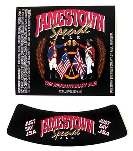 Jamestown Brewing Co JAMESTOWN SPECIAL ALE beer label MN 12oz with Neck - Picture 1 of 1