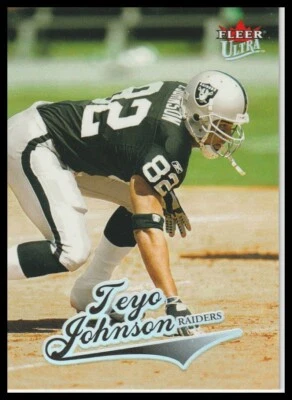 2004 Teyo Johnson Fleer Ultra Football #105 Oakland Raiders - Image 1 of 2