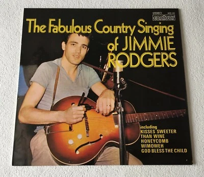 JIMMIE RODGERS~THE FABULOUS COUNTRY SINGING OF~1973 UK 12-TRACK VINYL LP REISSUE - Image 1 of 4
